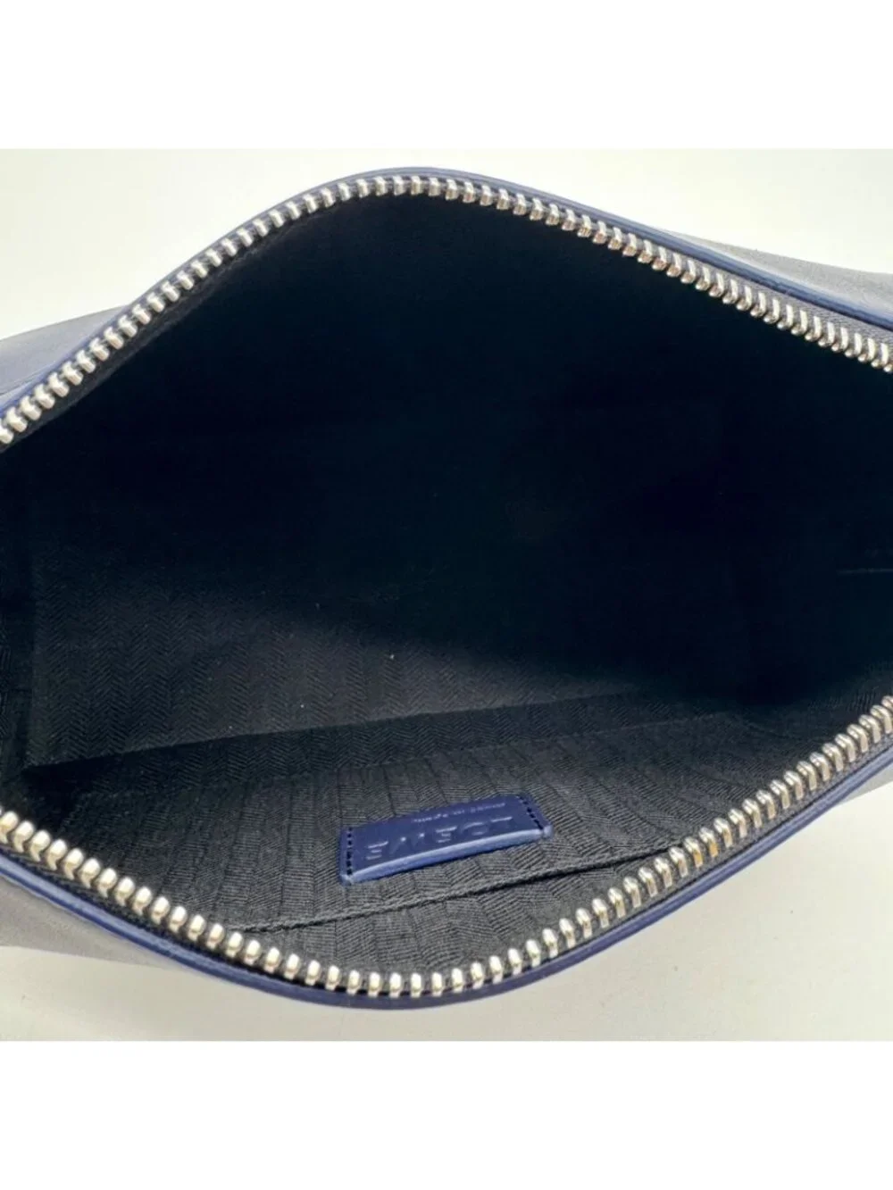 Loewe Handbag Puzzle Fold Wash Bag Leather Blue